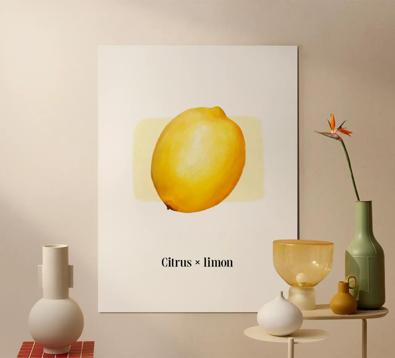 Citrus x limon № 1 carta hahnemühle da color&shape