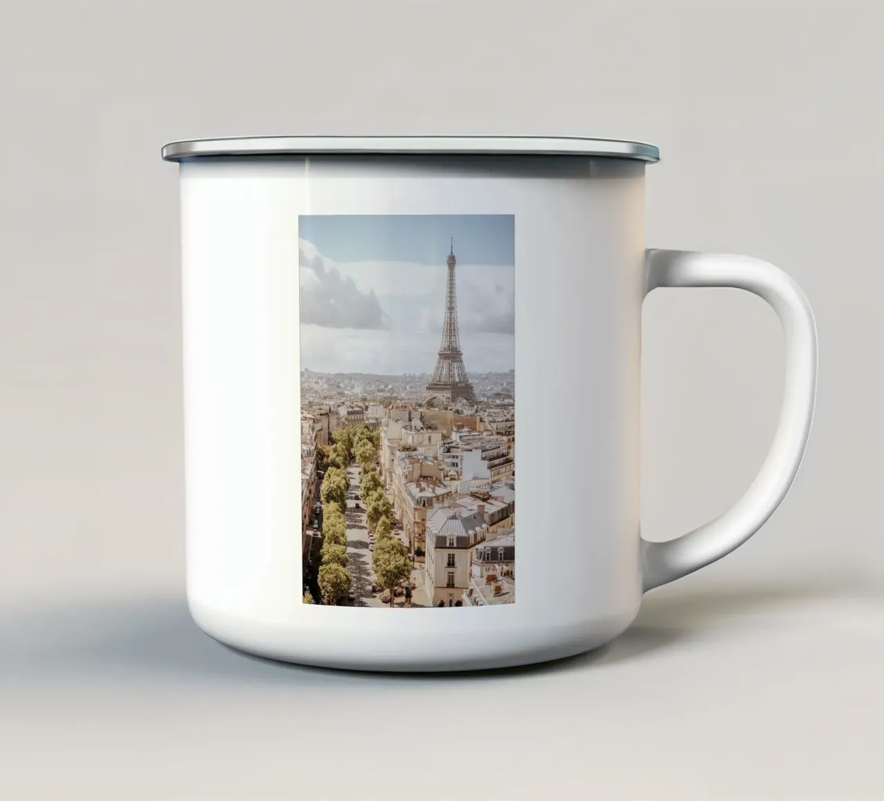 Stampa Parigi, Stampa estate Europa, La Vie En Rose tazza in smalto da TheTravelClub
