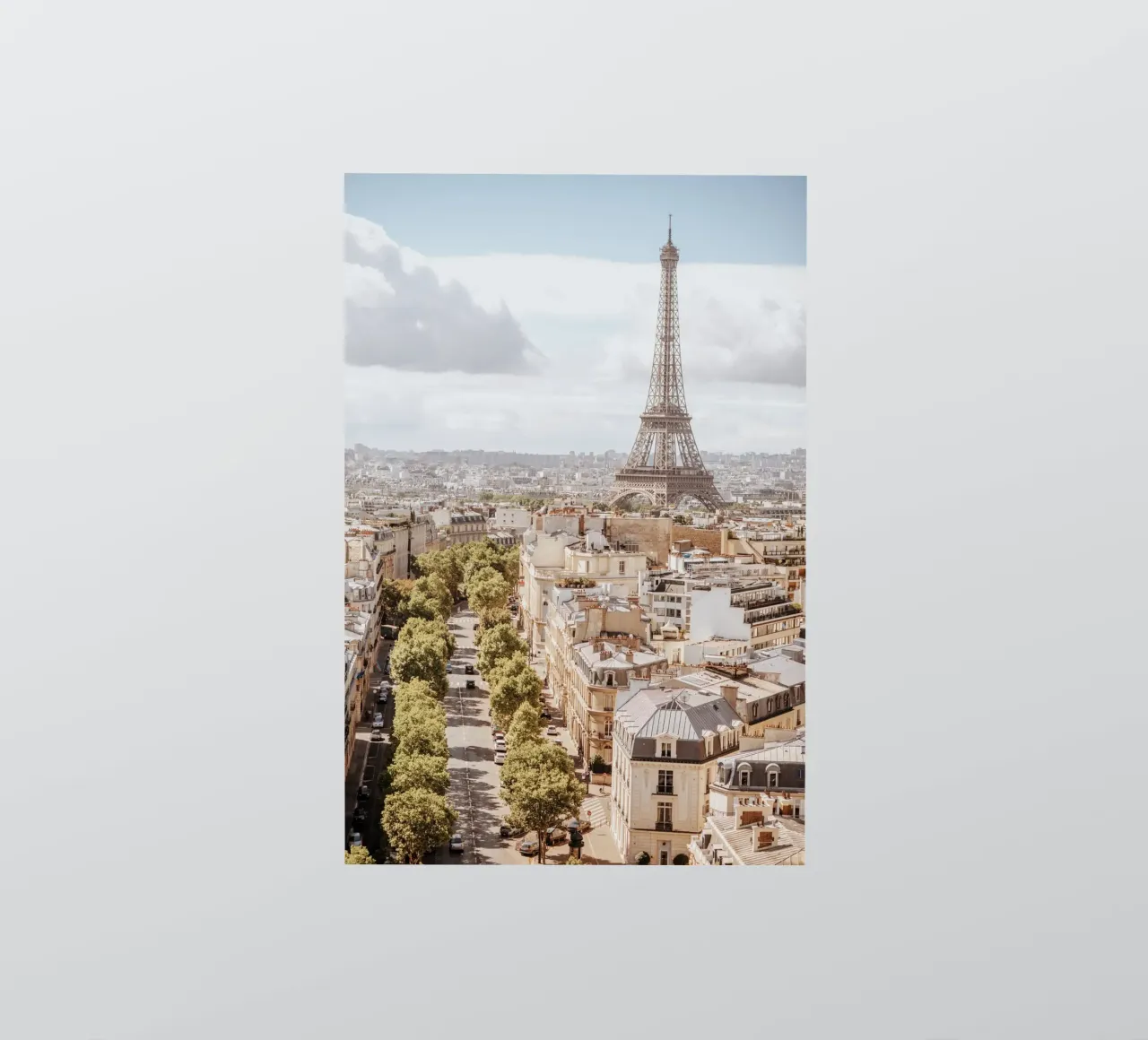 Stampa Parigi, Stampa estate Europa, La Vie En Rose adesivo da TheTravelClub