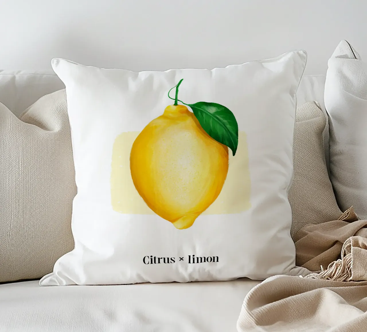 Citrus x limon № 2 cuscino da color&shape