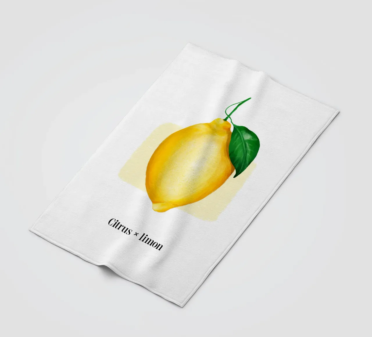 Citrus x limon № 2 coperta in pile da color&shape