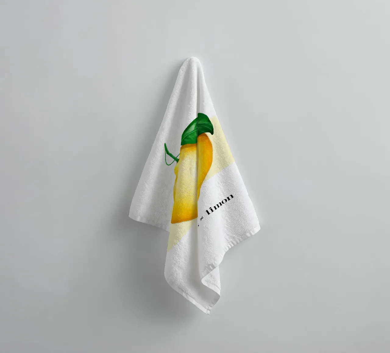 Citrus x limon № 2 asciugamano da bagno da color&shape