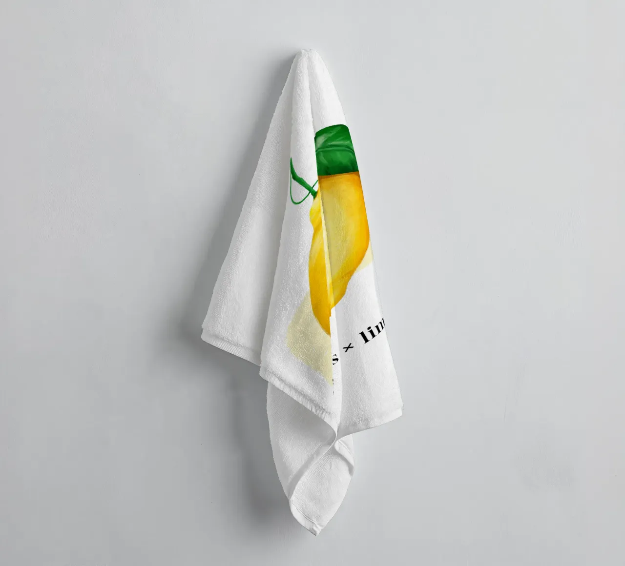 Citrus x limon № 2 asciugamano da bagno da color&shape