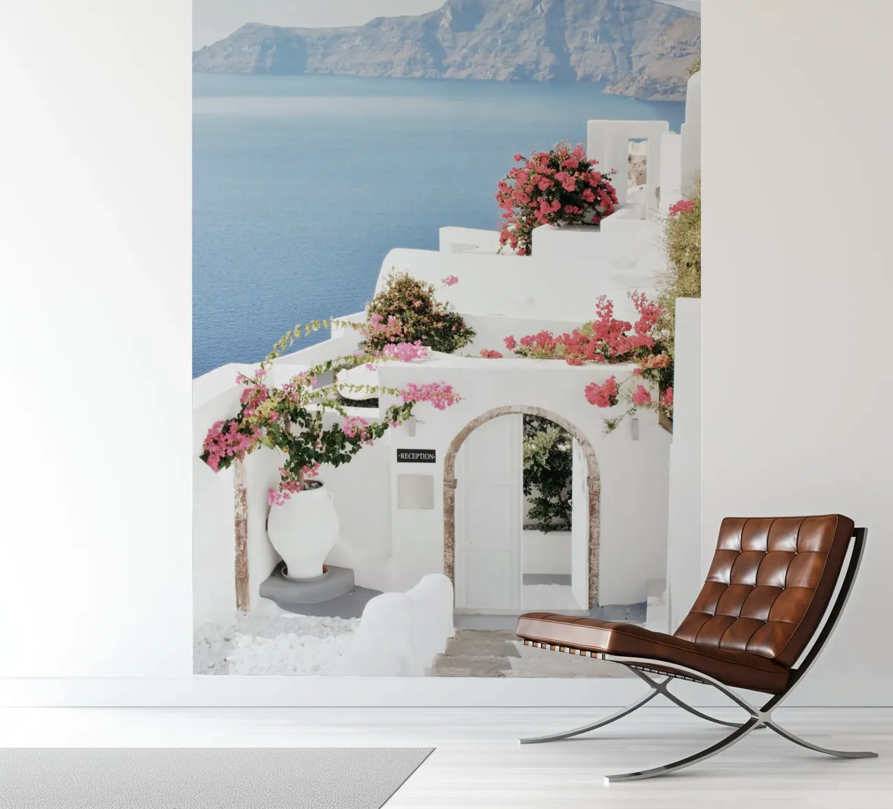 Santorini Greece Travel Poster photo wallpaper by TheTravelClub