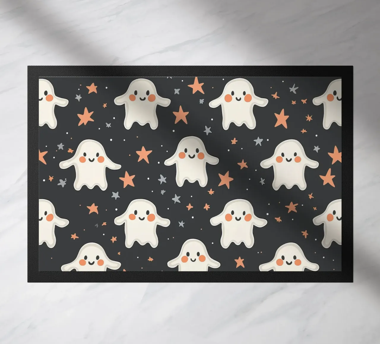 Ghost patterns for children doormat by Autofocus