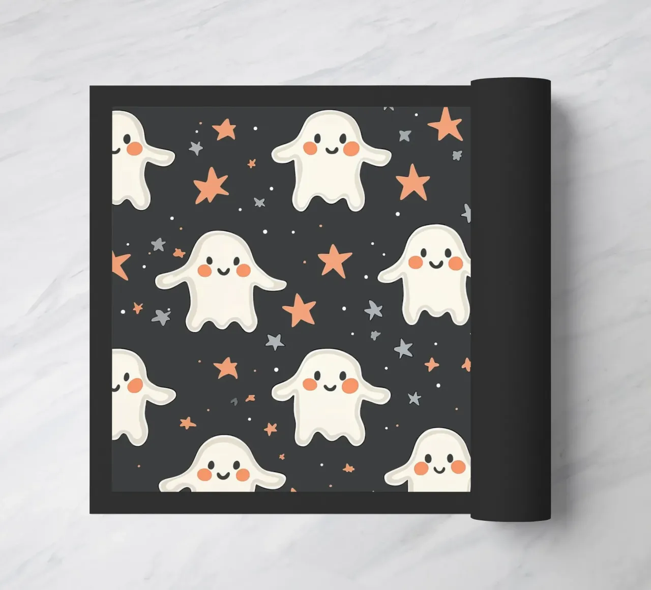 Ghost patterns for children doormat by Autofocus