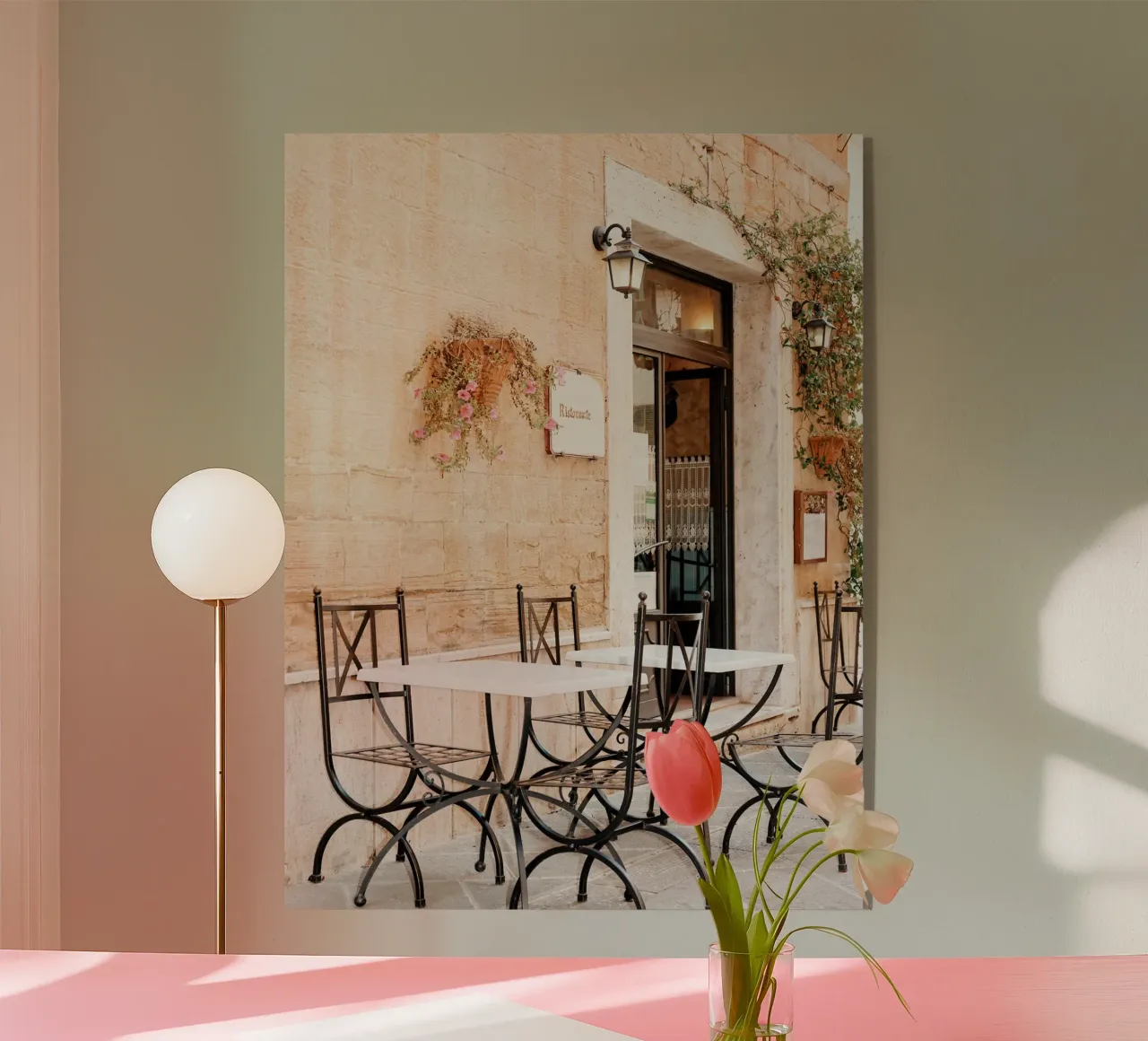 Italian Cafe Print, Brunch Print, European La Dolce Vita plexiglass da TheTravelClub