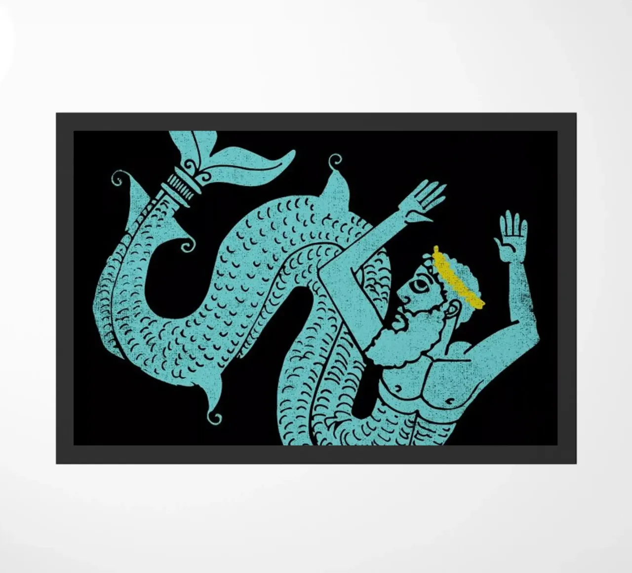 Neptune doormat by Matthew Taylor Wilson