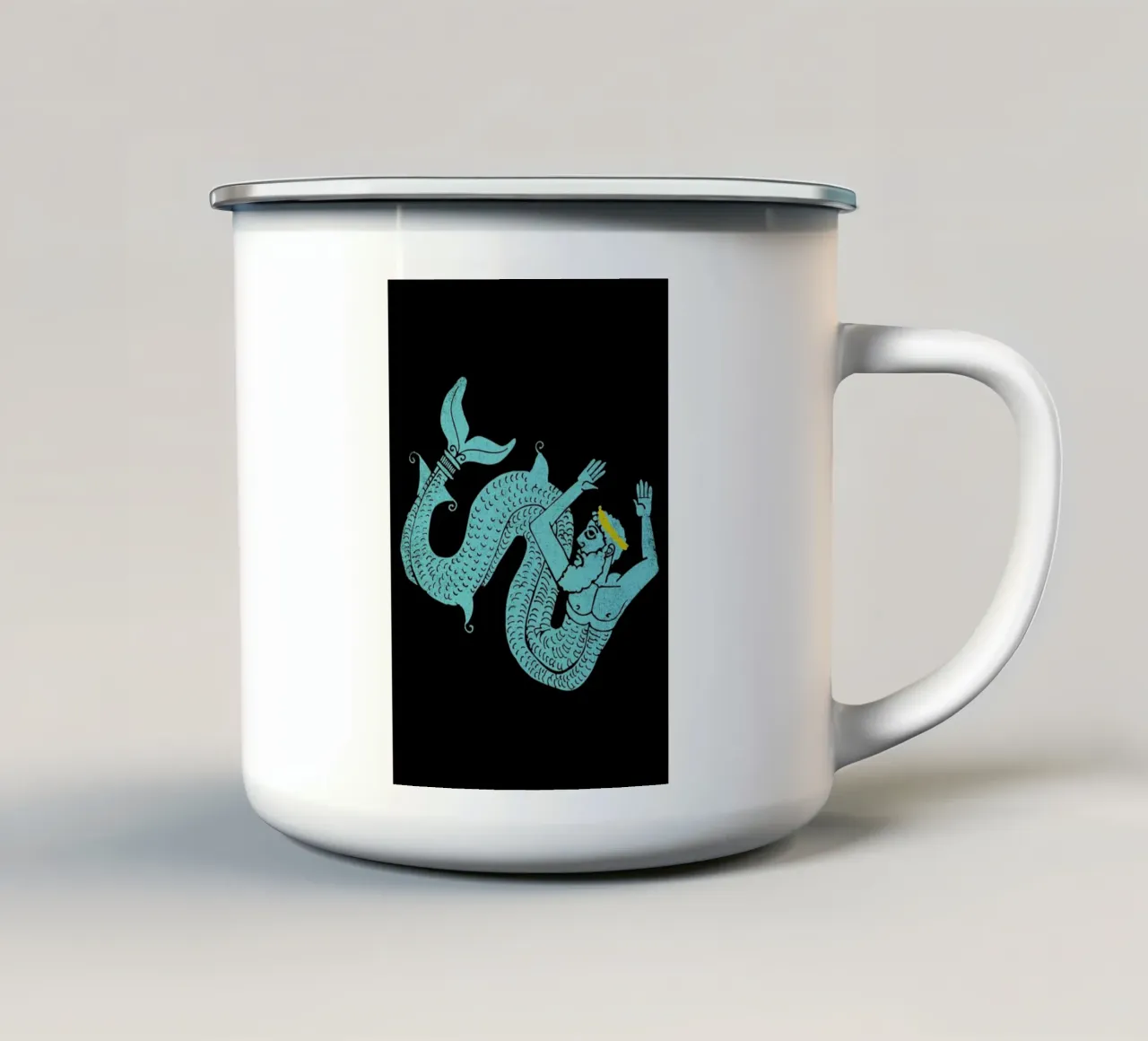 Neptune tazza in smalto da Matthew Taylor Wilson