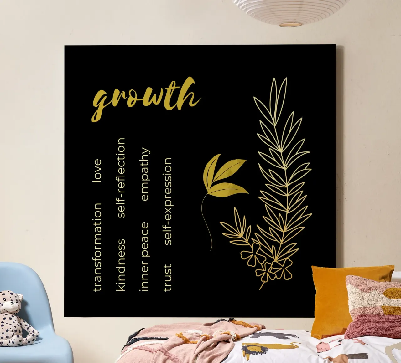 Growth tela con Cornice a cassetta da thegirlcalledlonging