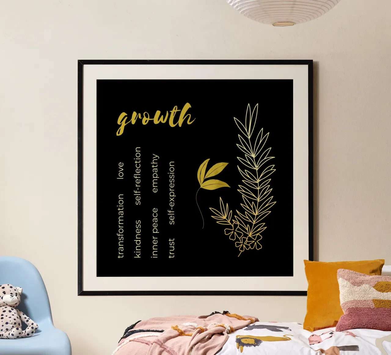 Growth poster con telaio in plastica da thegirlcalledlonging