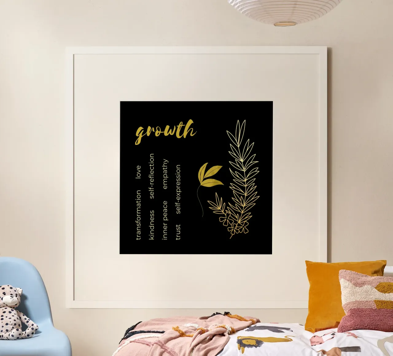 Growth poster con telaio in plastica da thegirlcalledlonging