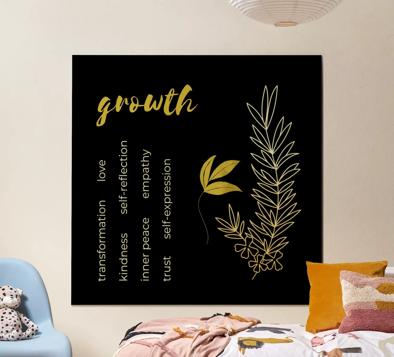 Growth poster con telaio in plastica da thegirlcalledlonging