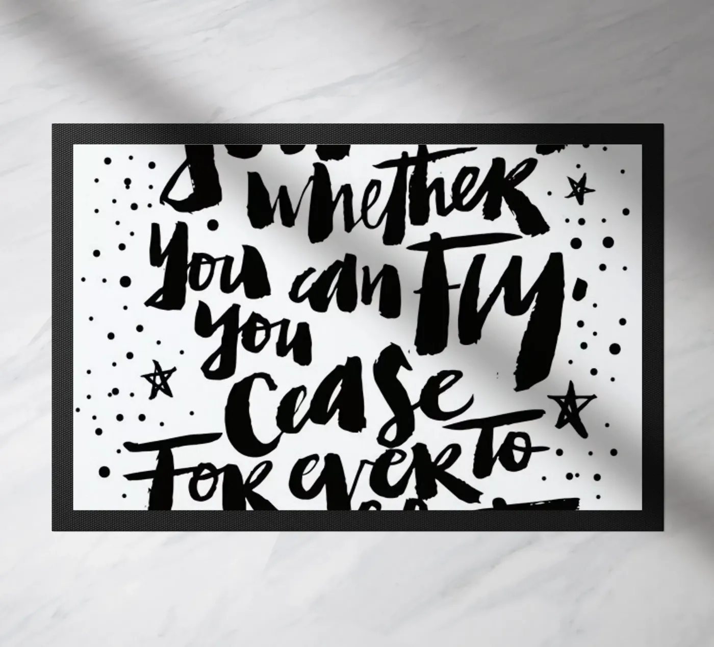 You Can Fly doormat by Matthew Taylor Wilson