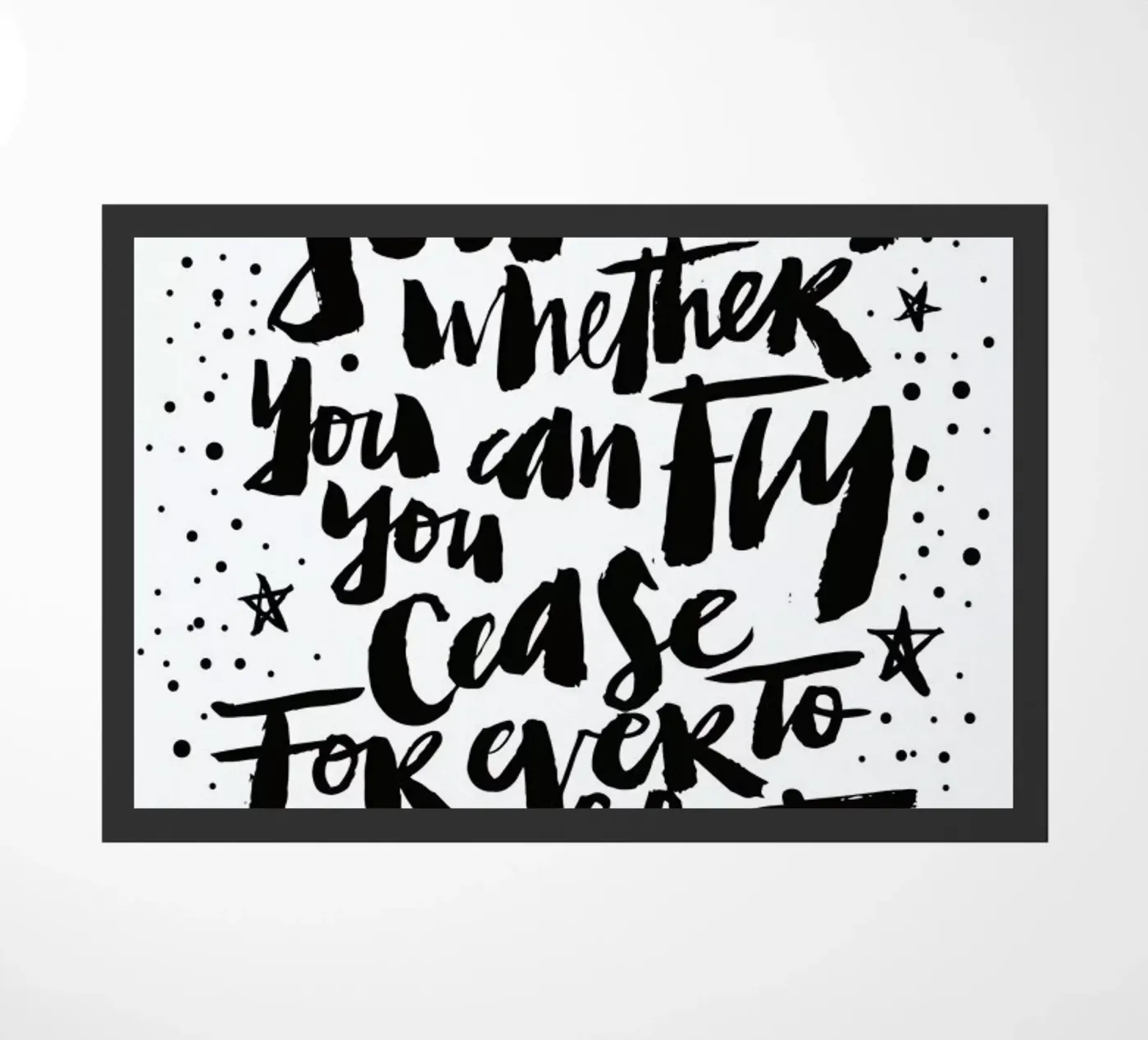You Can Fly doormat by Matthew Taylor Wilson
