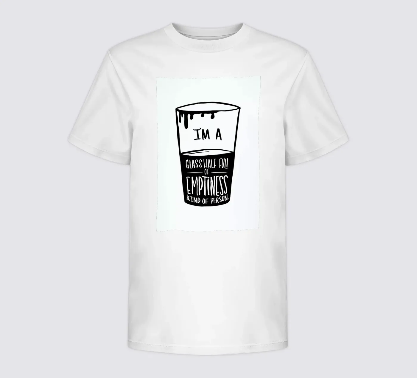 Half Full kinder t-shirt van Matthew Taylor Wilson