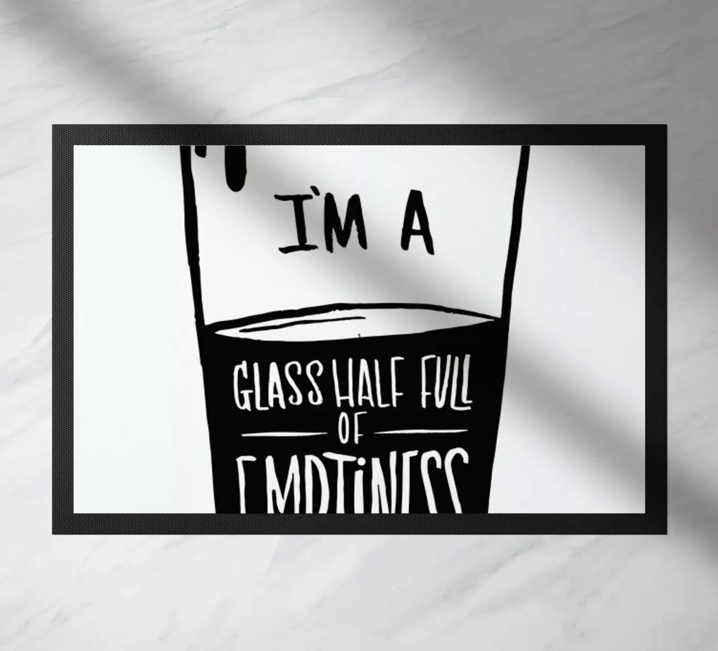 Half Full deurmat van Matthew Taylor Wilson