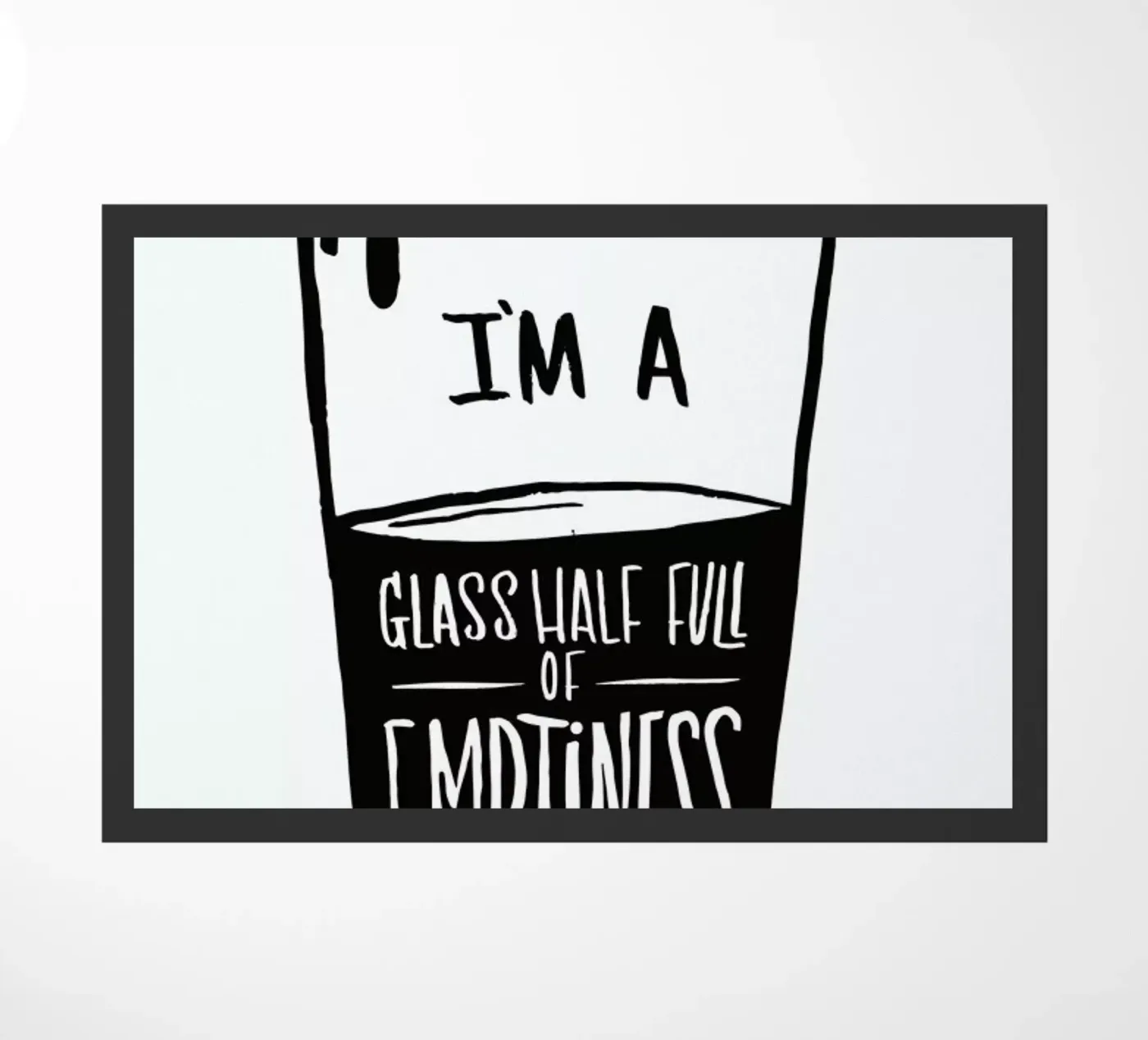 Half Full deurmat van Matthew Taylor Wilson