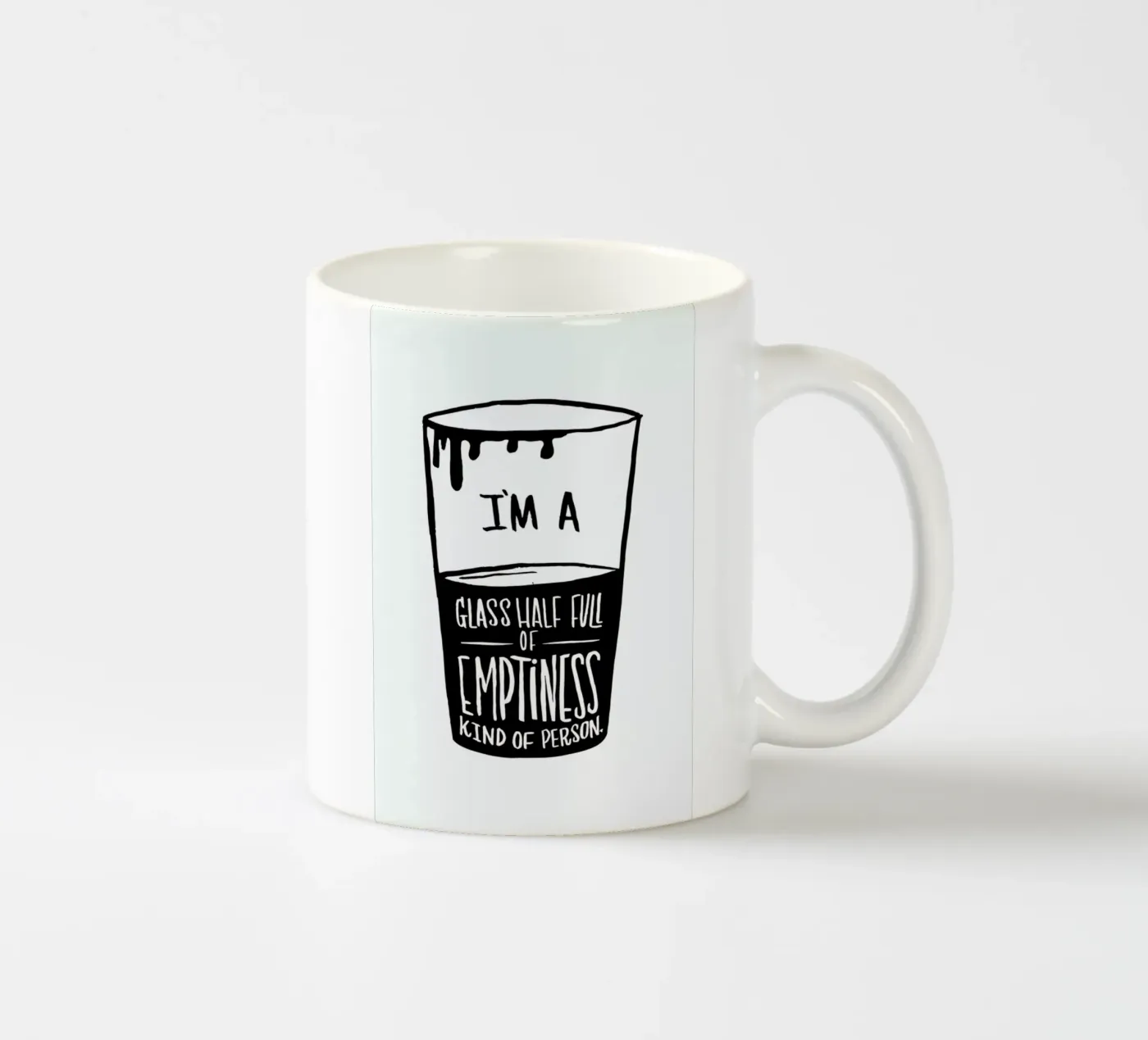 Half Full ceramic mug by Matthew Taylor Wilson