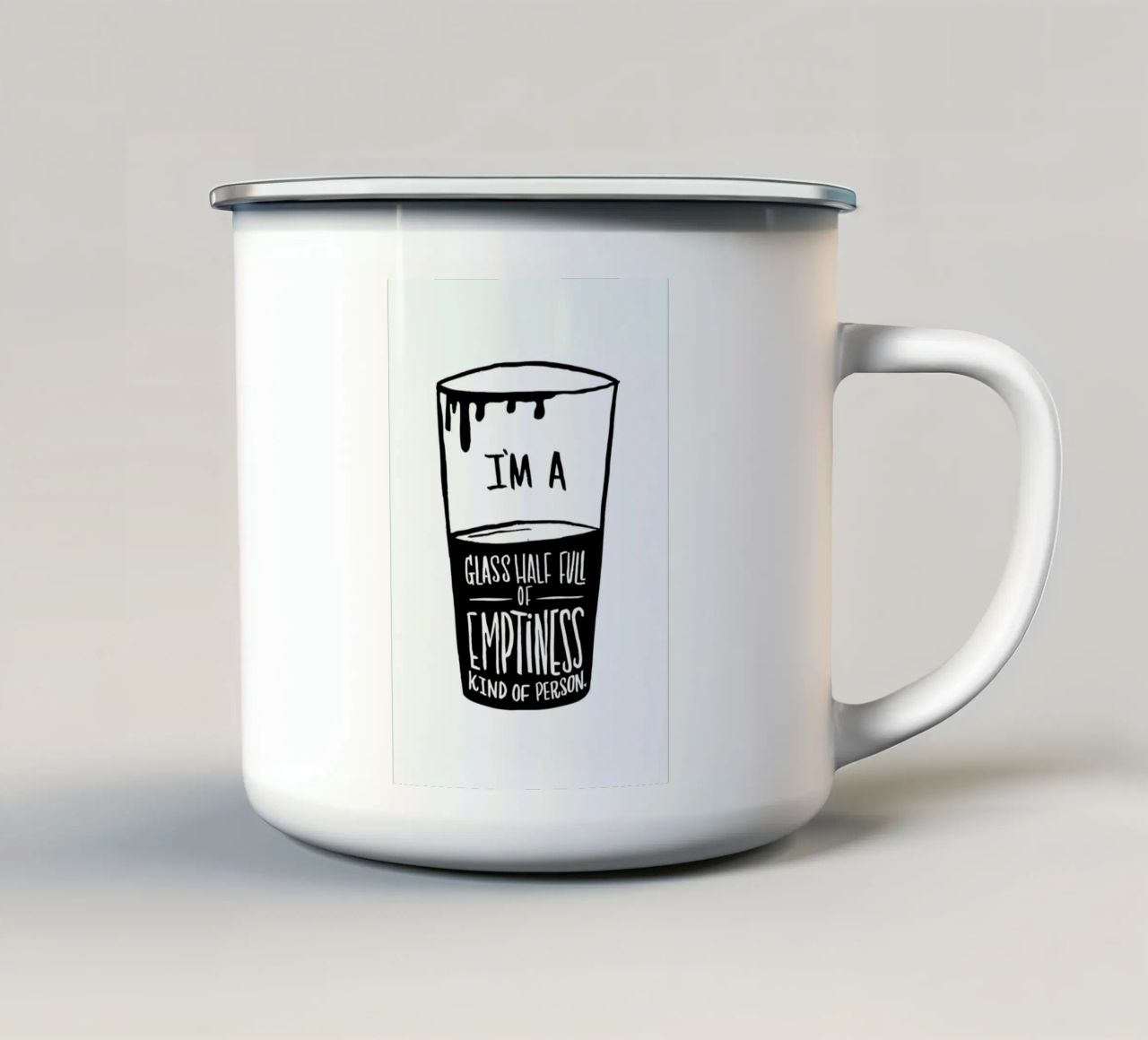 Half Full tazza in smalto da Matthew Taylor Wilson