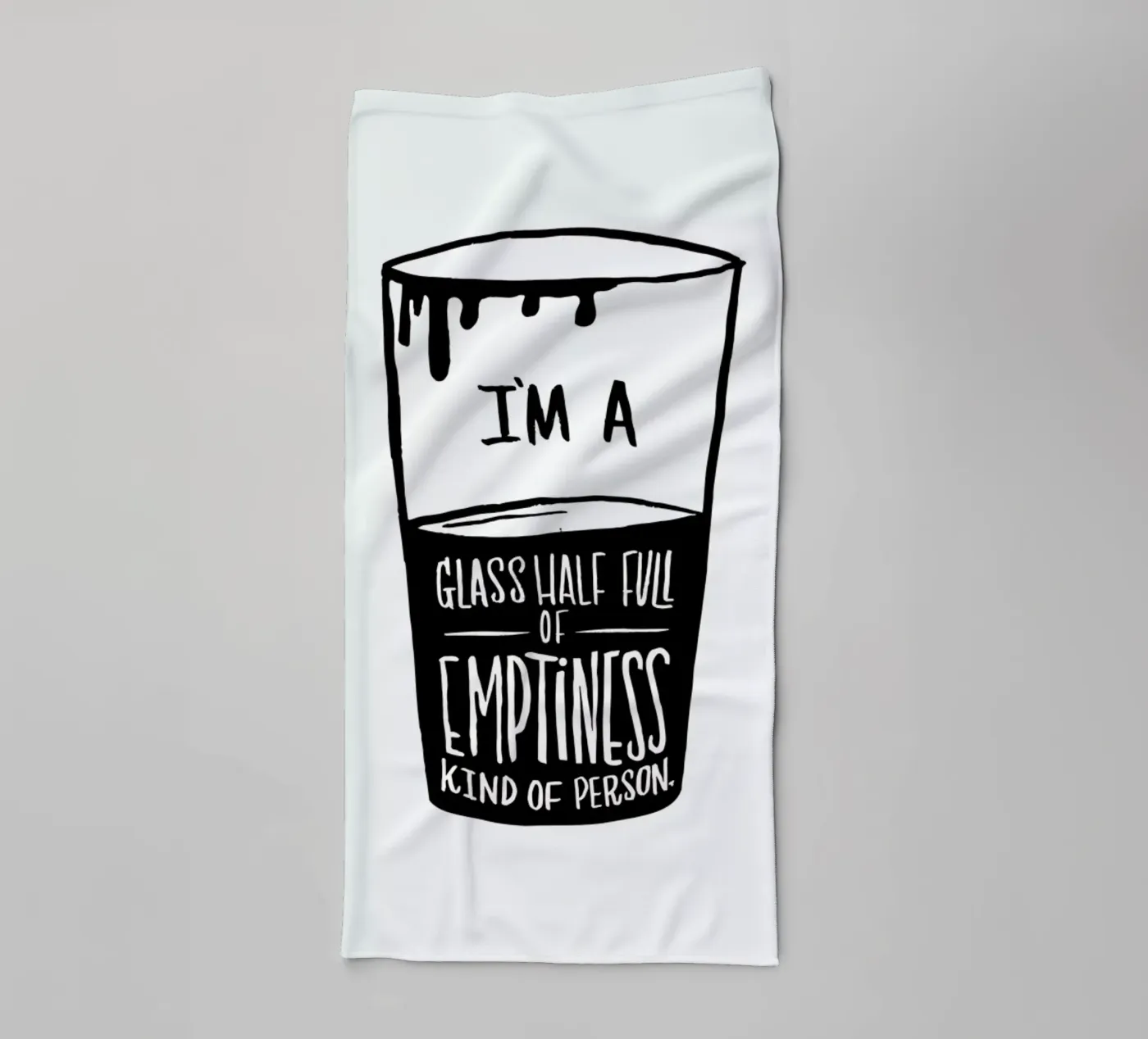 Half Full towel by Matthew Taylor Wilson