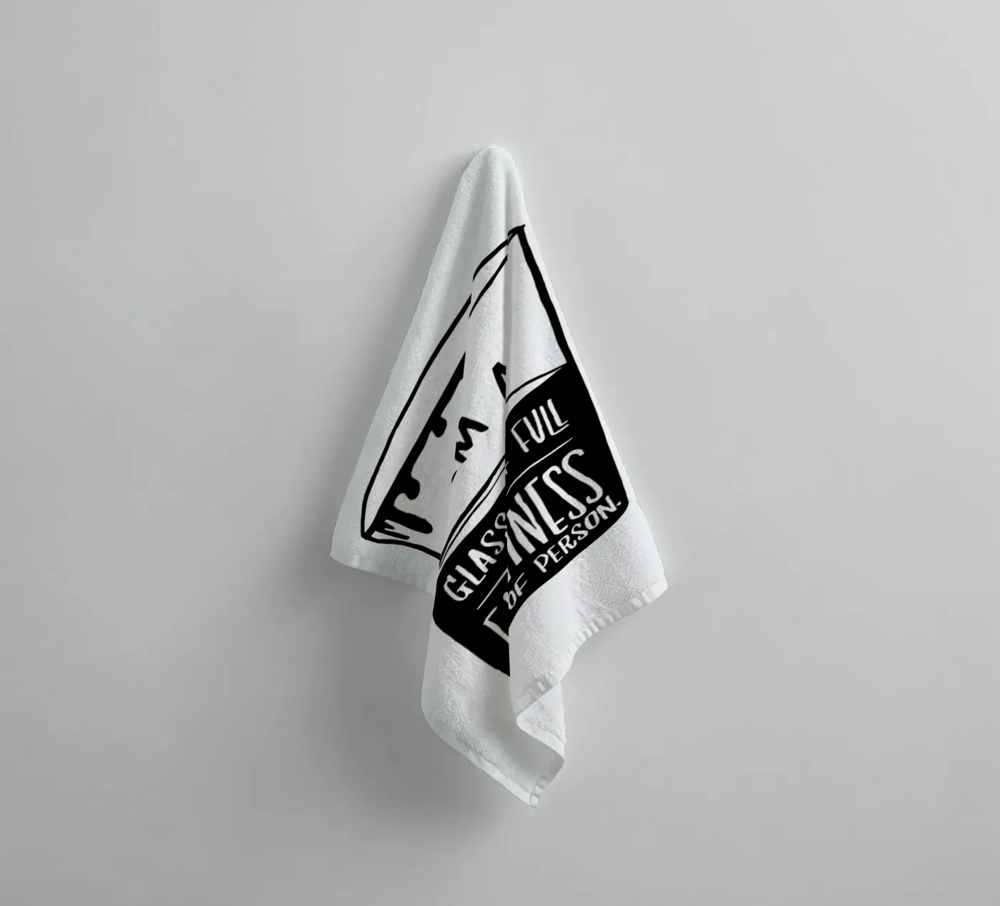 Half Full towel by Matthew Taylor Wilson