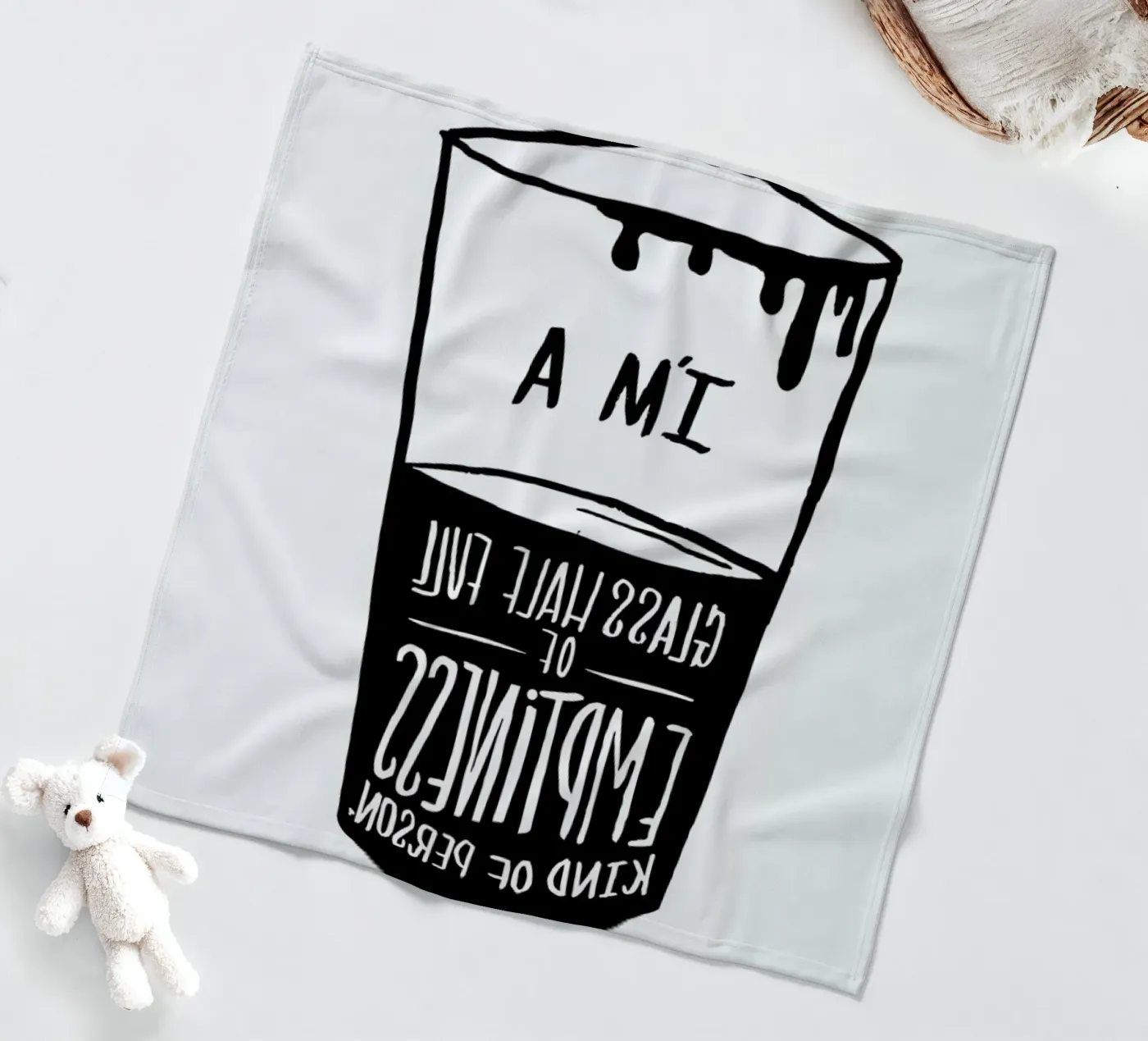 Half Full fleece blanket by Matthew Taylor Wilson