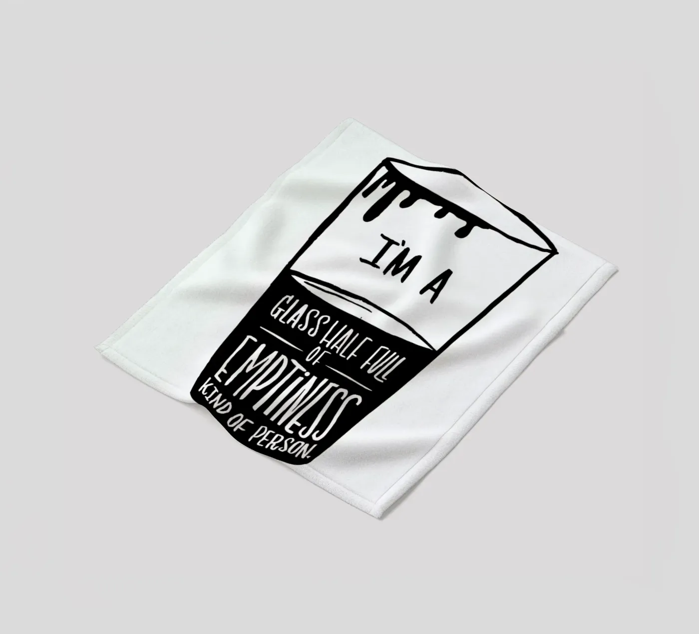 Half Full fleece blanket by Matthew Taylor Wilson