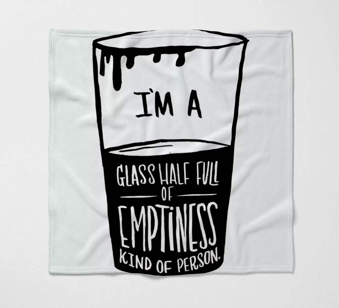 Half Full fleece blanket by Matthew Taylor Wilson