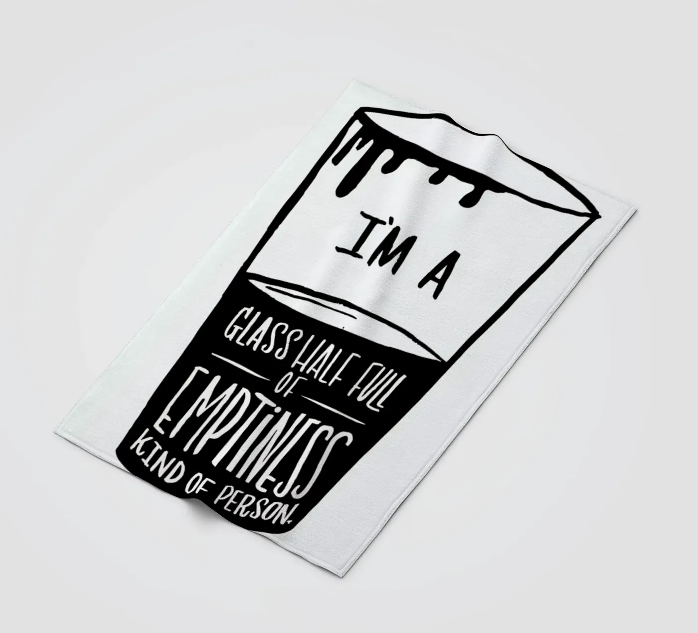 Half Full fleece blanket by Matthew Taylor Wilson