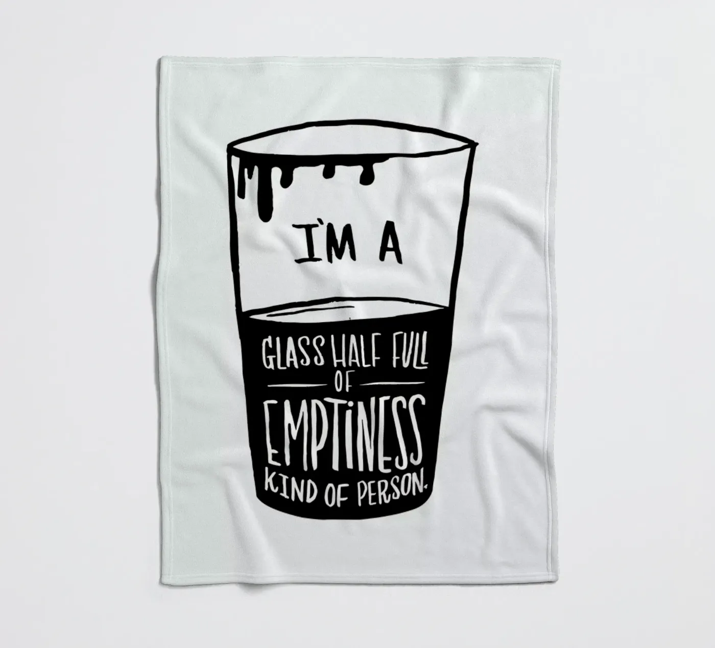 Half Full fleece blanket by Matthew Taylor Wilson