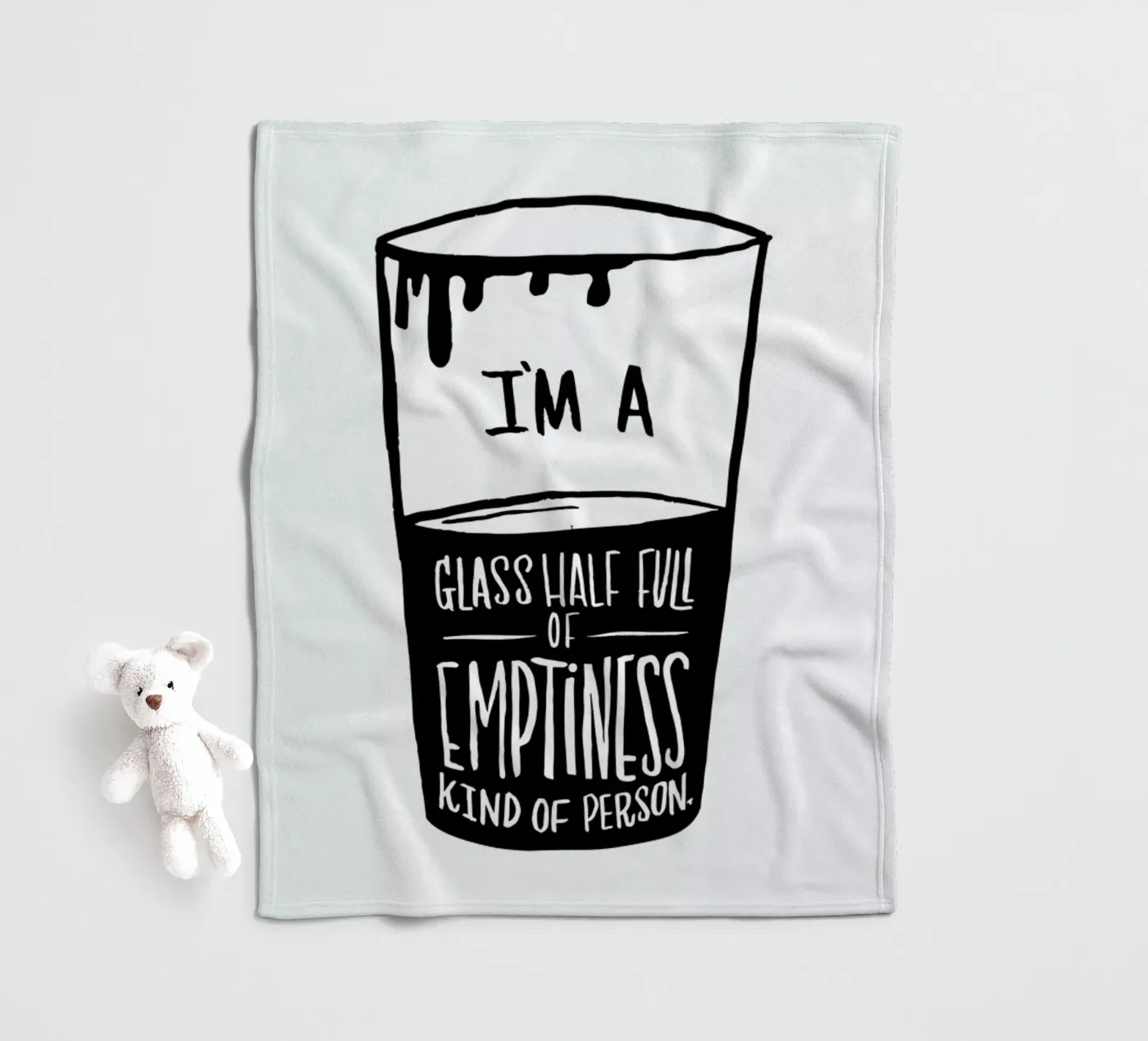 Half Full fleece blanket by Matthew Taylor Wilson