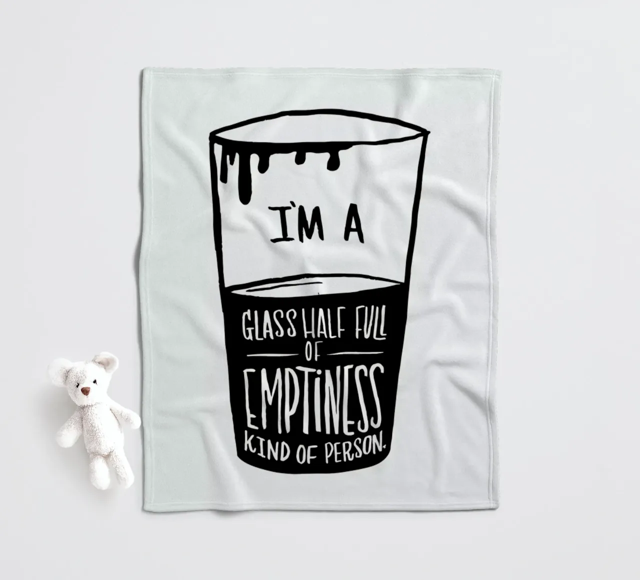 Half Full Fleecedecke von Matthew Taylor Wilson