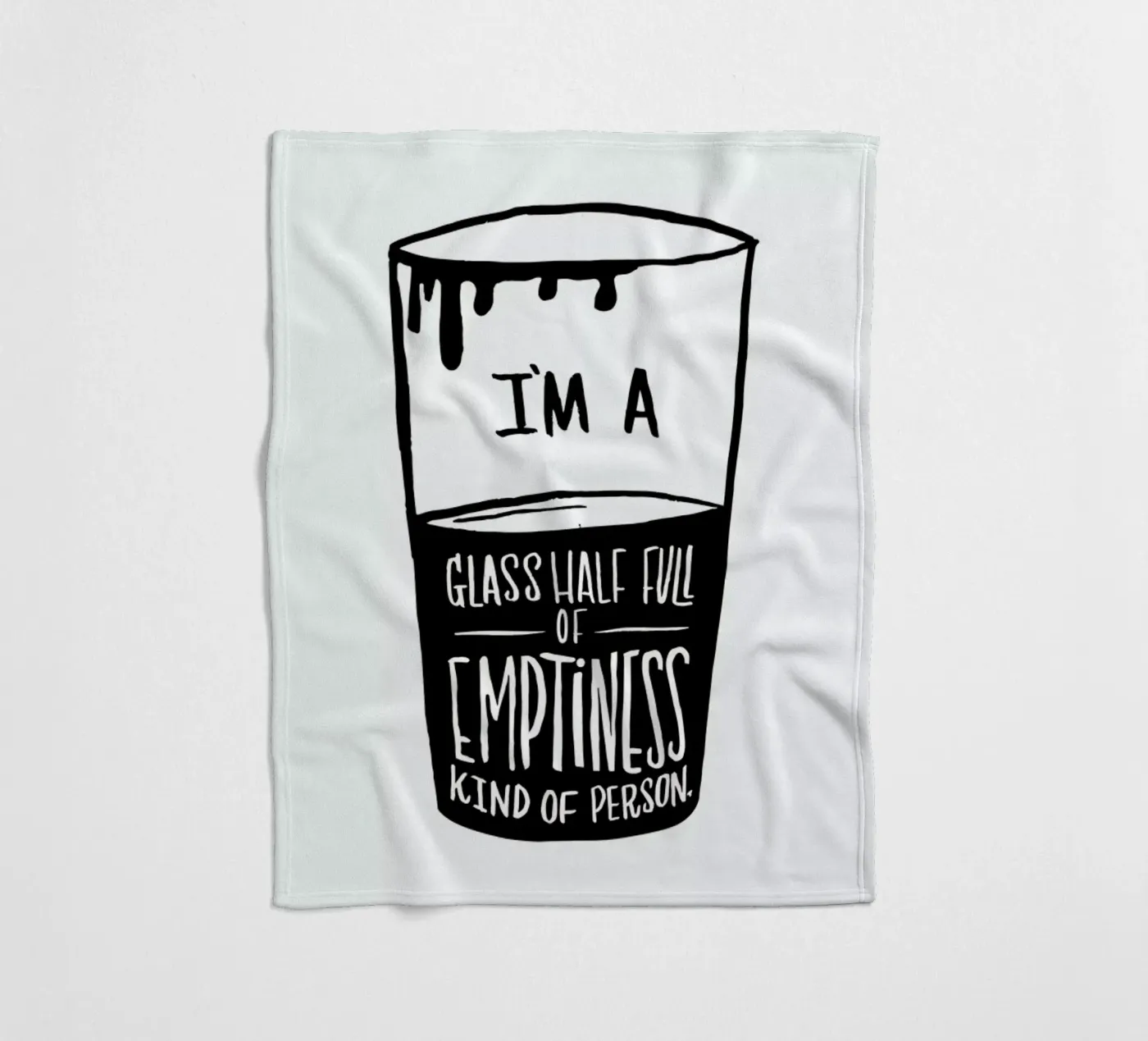 Half Full fleece blanket by Matthew Taylor Wilson