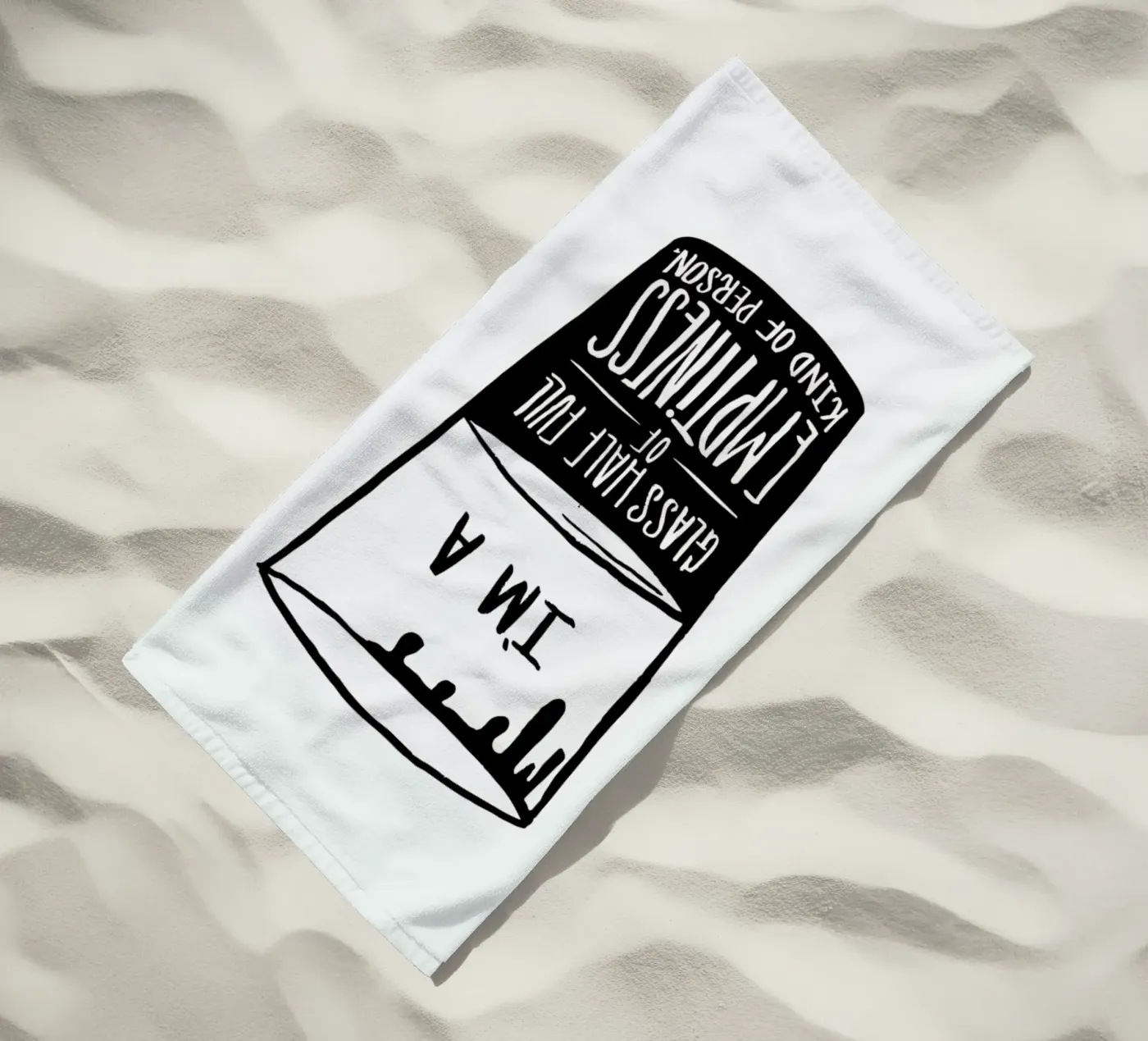 Half Full Strandtuch von Matthew Taylor Wilson