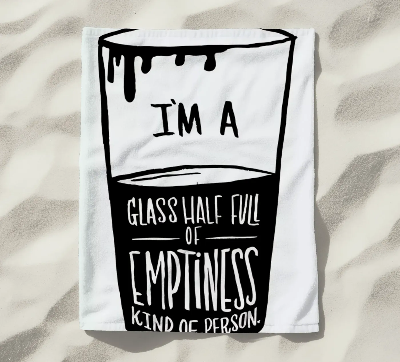 Half Full Strandtuch von Matthew Taylor Wilson