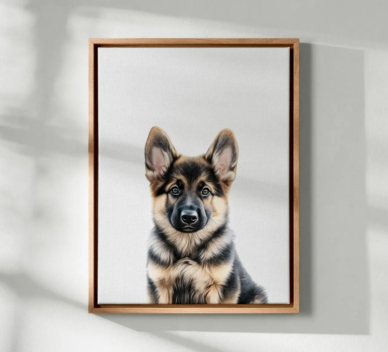 Felix Duitse herder puppy canvas van Carinaprint
