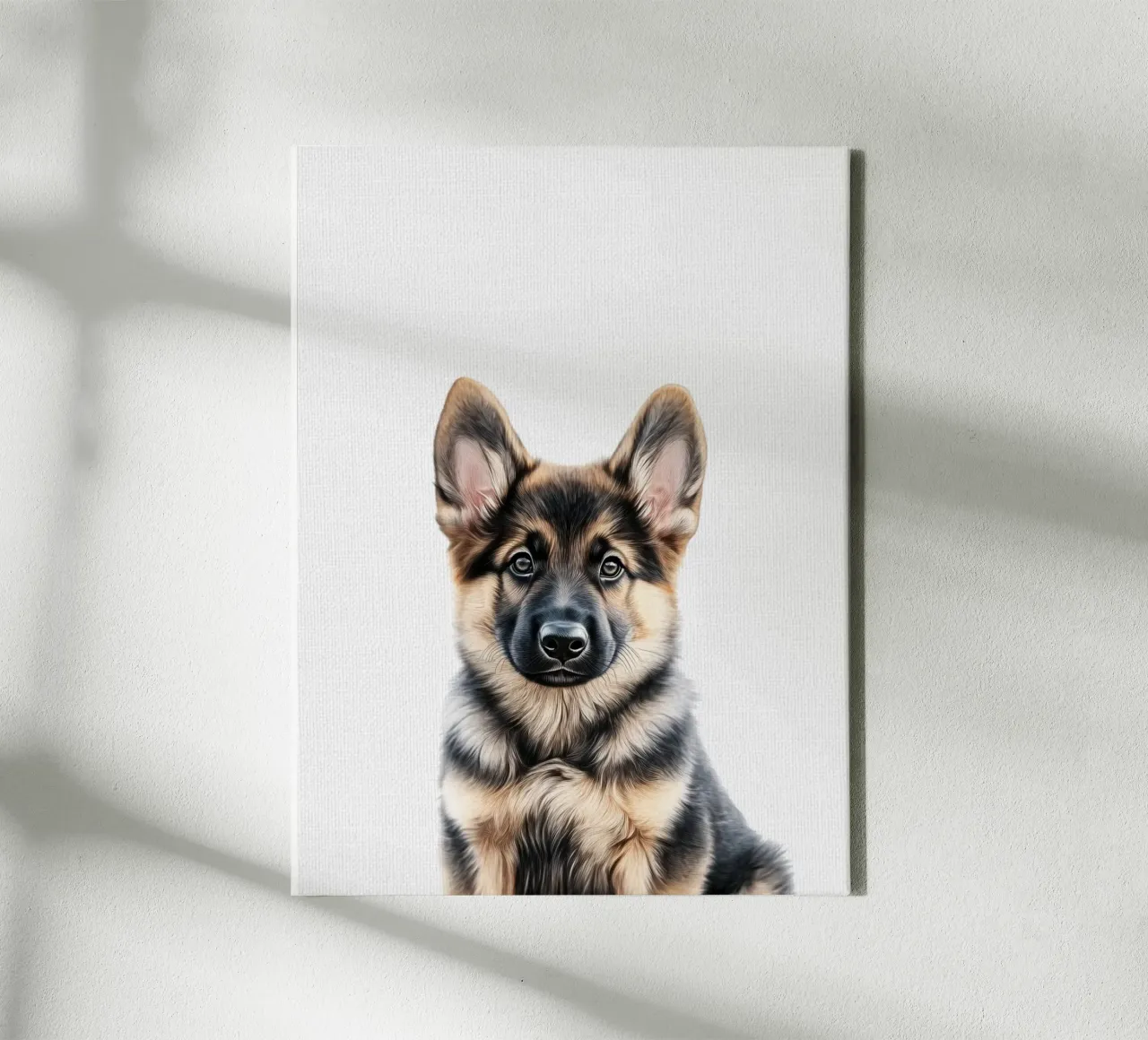 Felix Duitse herder puppy canvas van Carinaprint