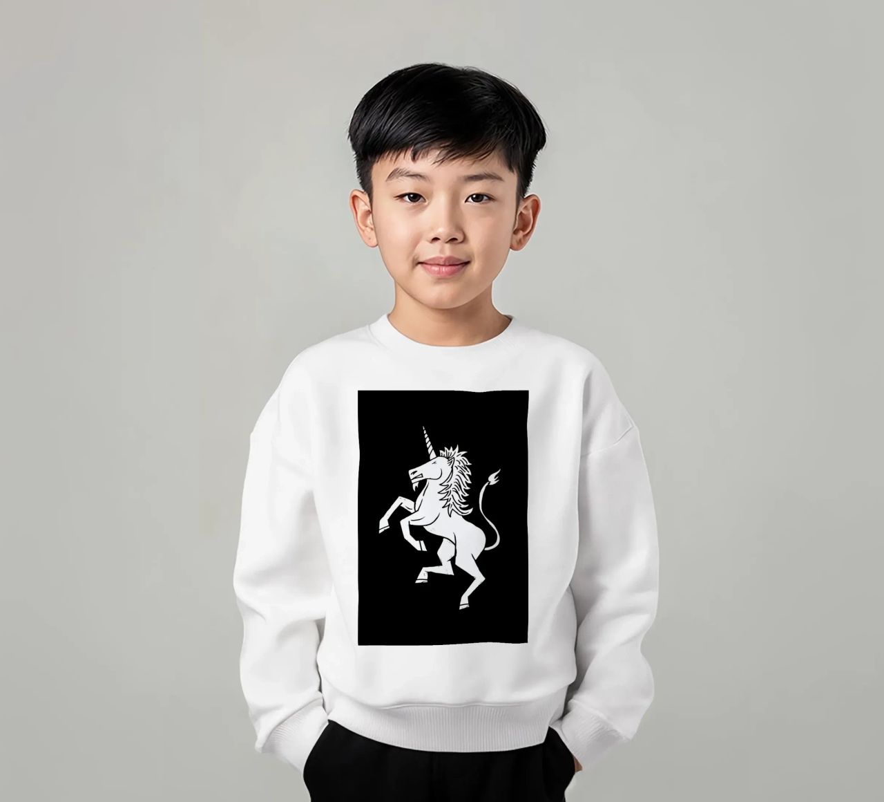 Unicorn felpa bambino da Matthew Taylor Wilson