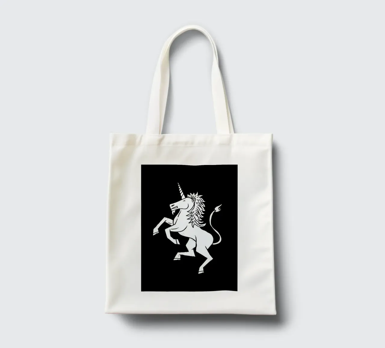 Unicorn borsa in juta da Matthew Taylor Wilson