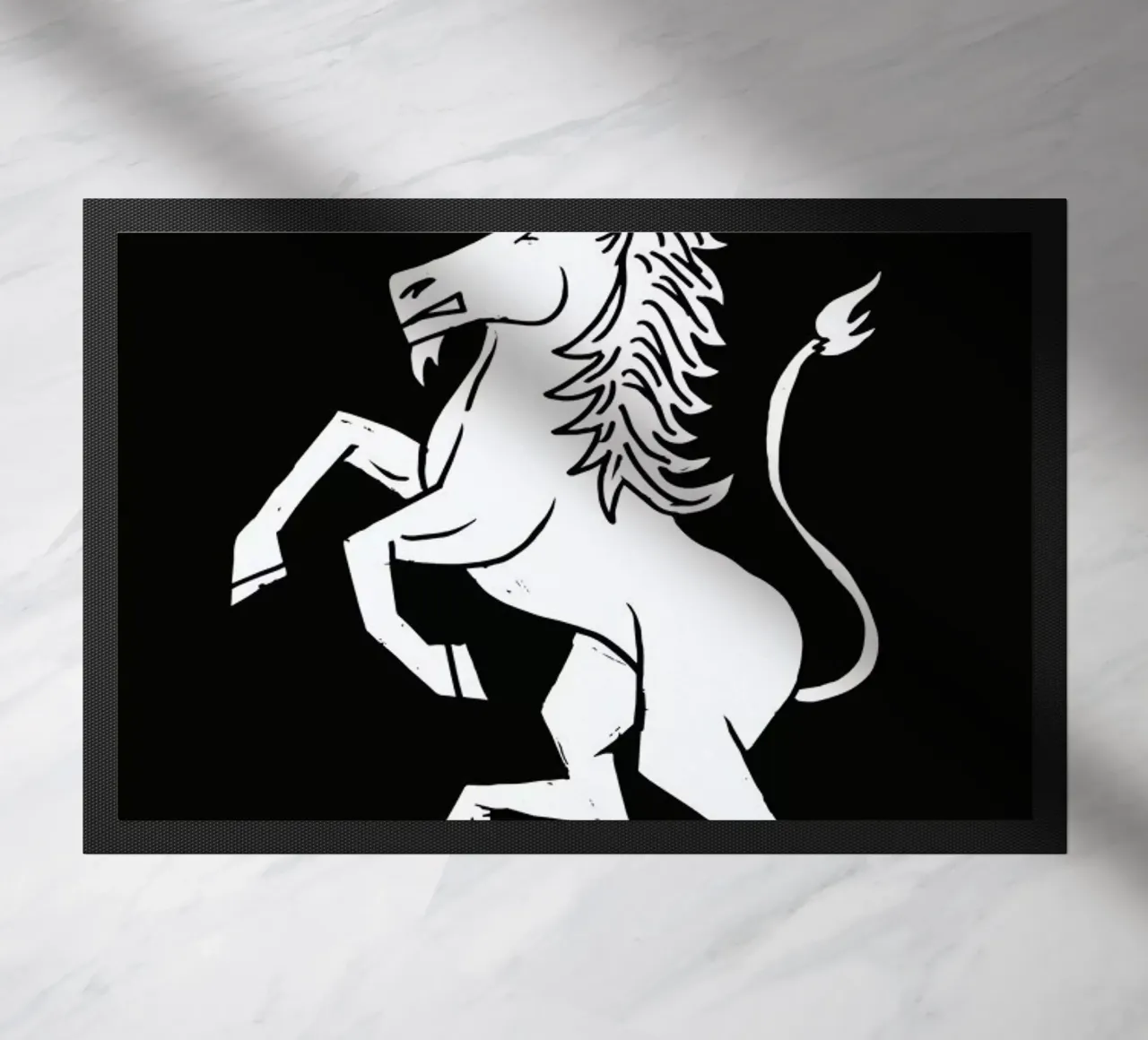 Unicorn doormat by Matthew Taylor Wilson