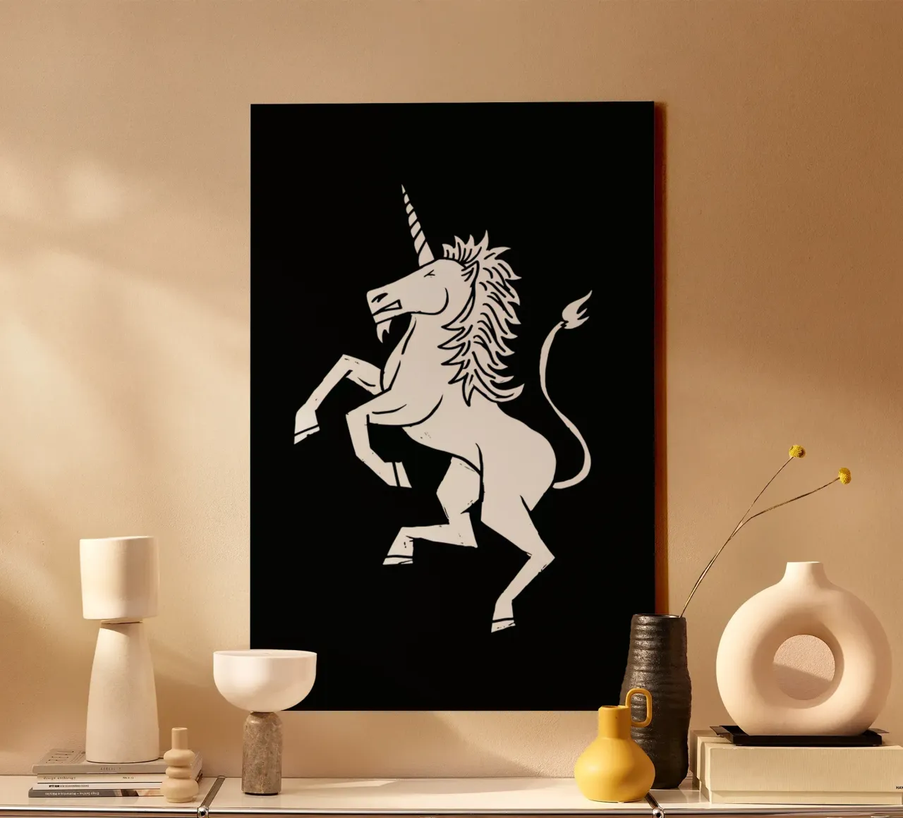 Unicorn tela con Cornice a cassetta da Matthew Taylor Wilson