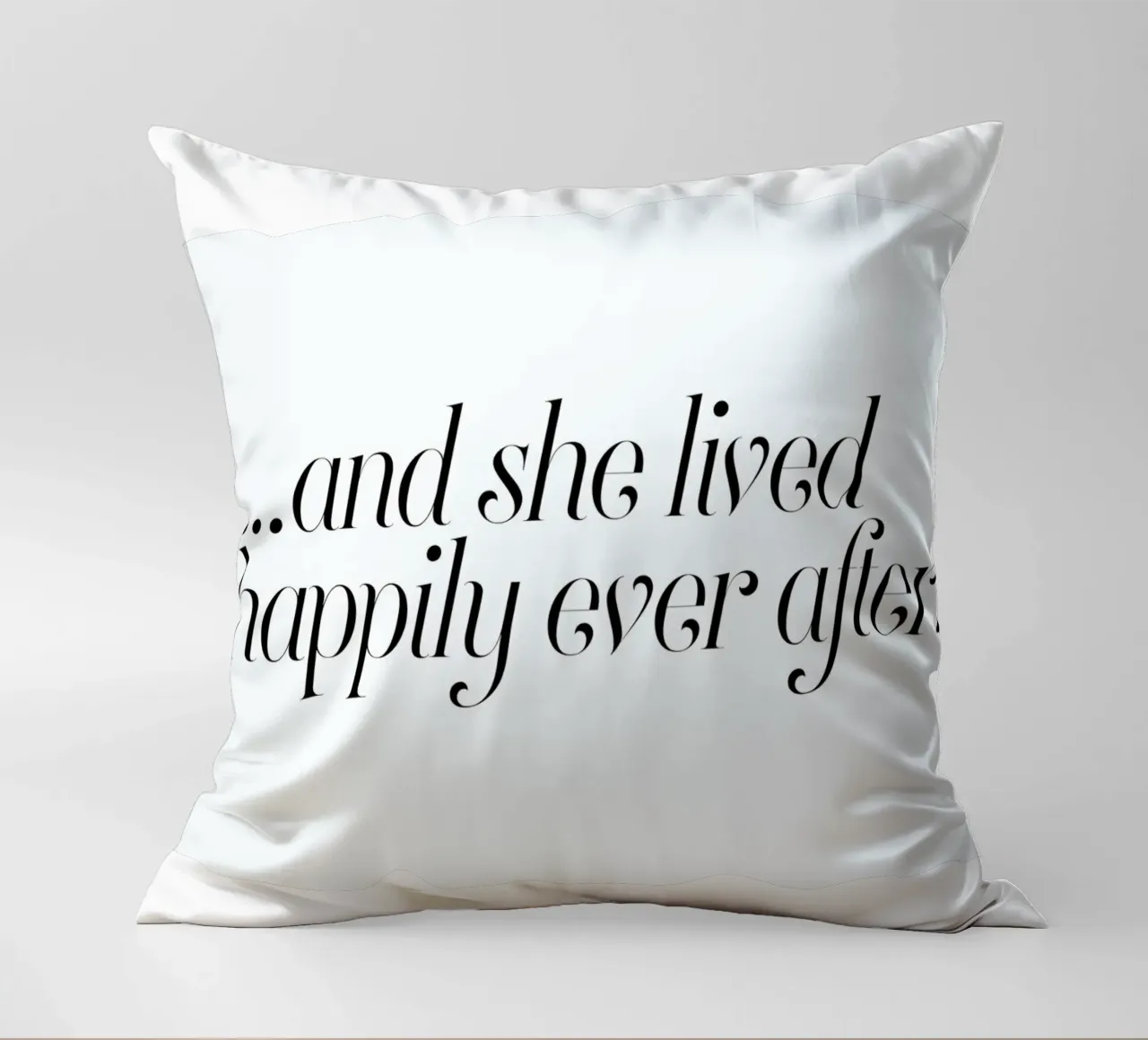 And She Lived Happily cuscino da Honeymoon Hotel