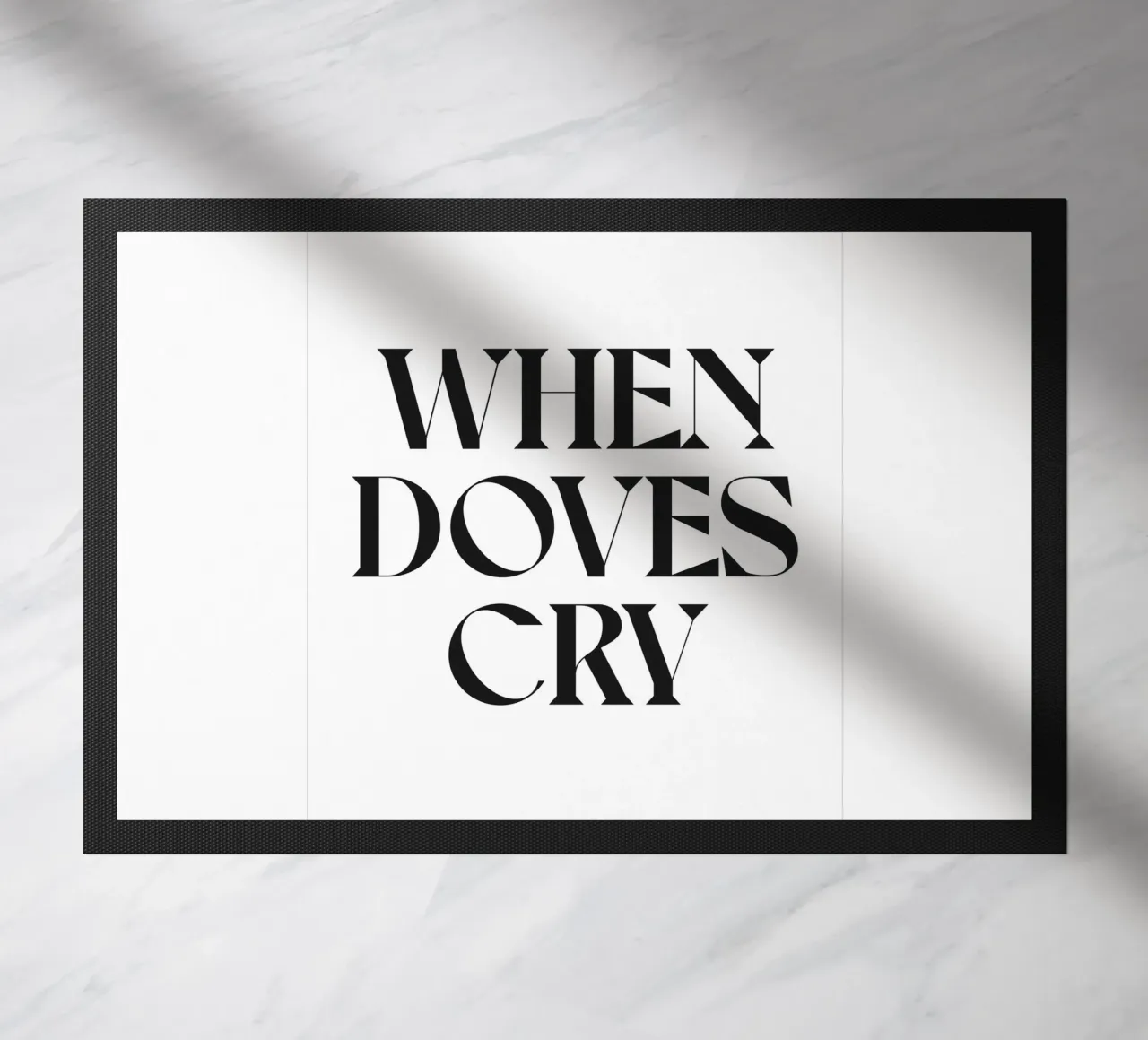 WHEN DOVES CRY doormat by n.4