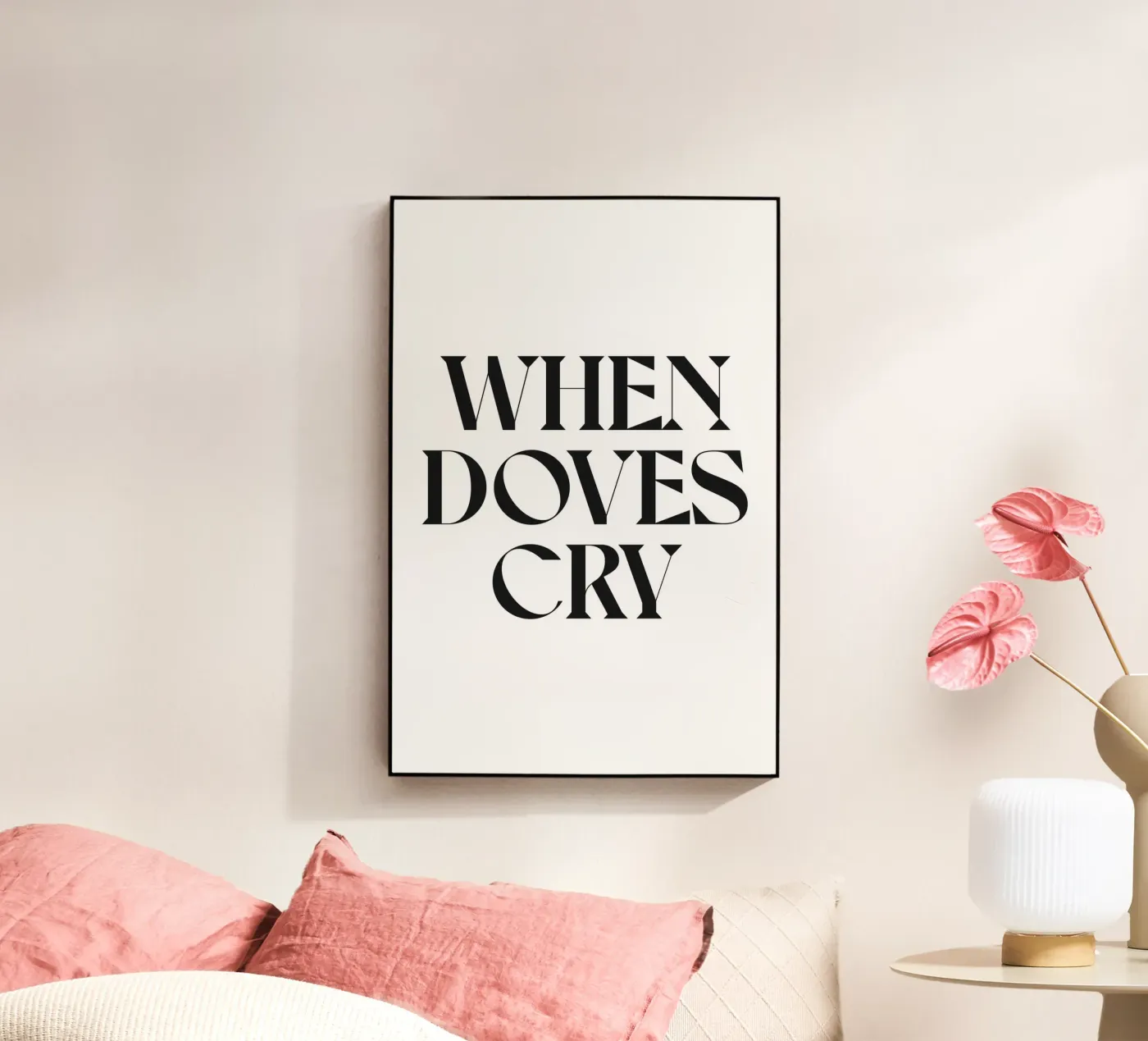 WHEN DOVES CRY plexiglas de n.4