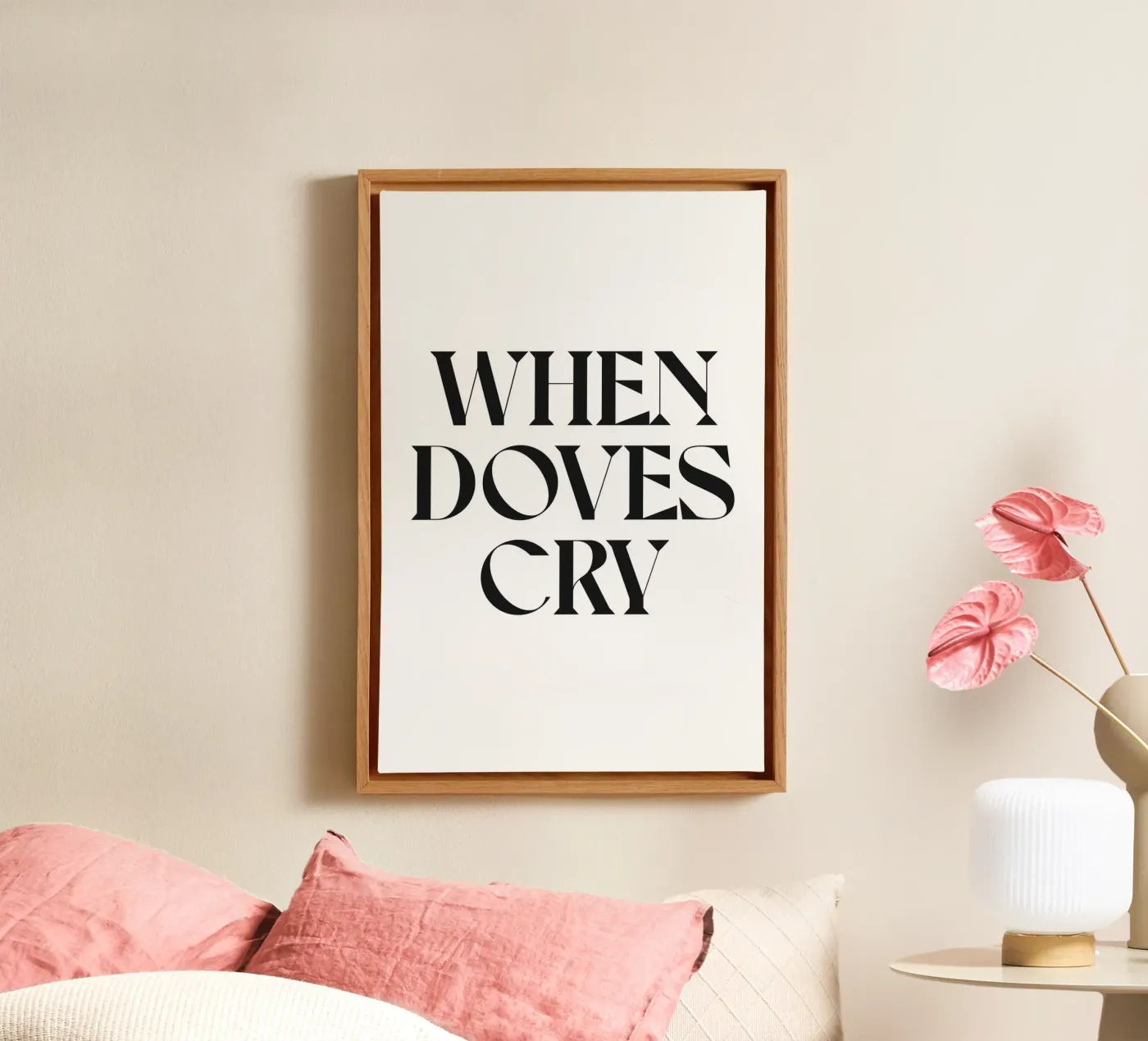 WHEN DOVES CRY canvas van n.4