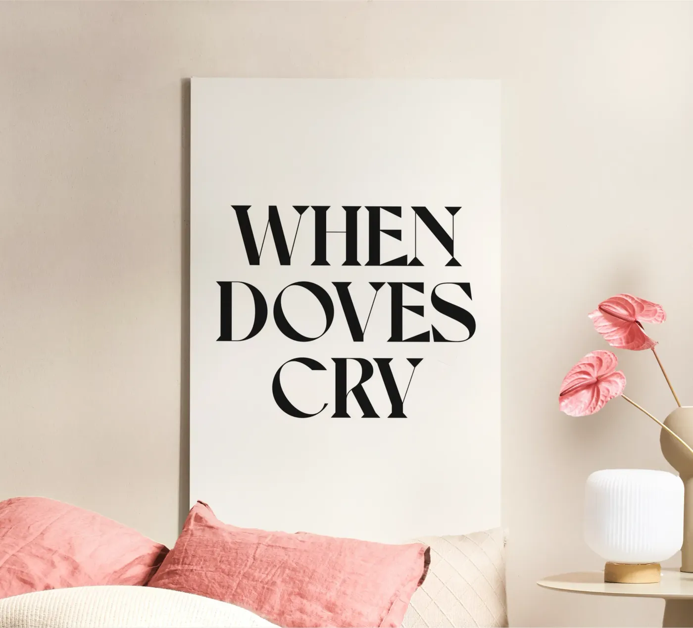 WHEN DOVES CRY canvas van n.4