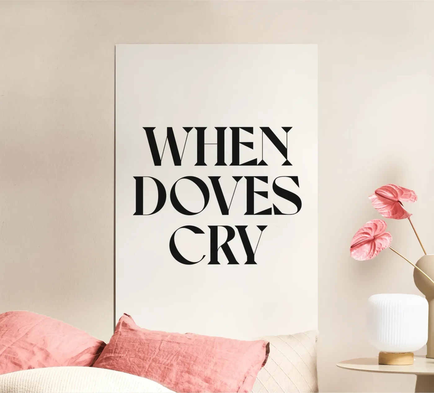 WHEN DOVES CRY poster by n.4