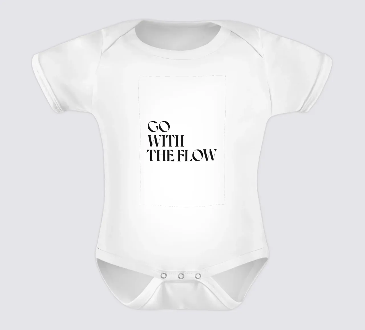 GO WITH THE FLOW short-sleeve baby romper by n.4