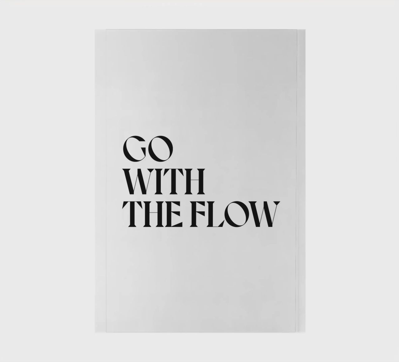 GO WITH THE FLOW notebook by n.4